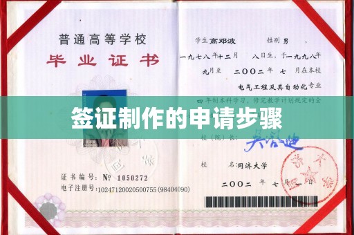 莱阳签证制作的申请步骤