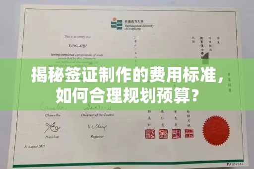 莱阳揭秘签证制作的费用标准，如何合理规划预算？