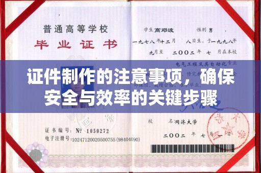 莱阳证件制作的注意事项，确保安全与效率的关键步骤