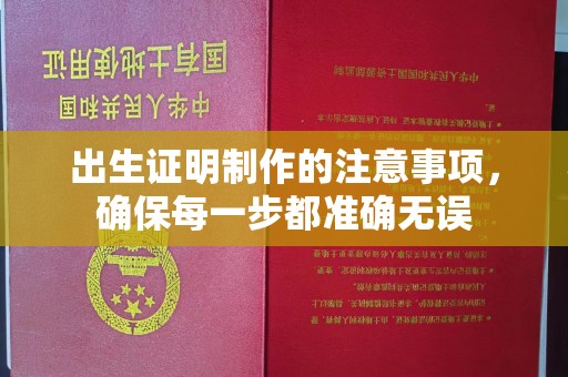 莱阳出生证明制作的注意事项，确保每一步都准确无误