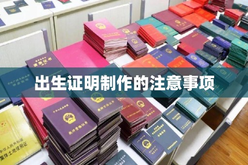 莱阳出生证明制作的注意事项